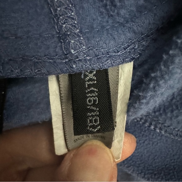 REI Kids Fleece Hoodie Purple Lightweight Hooded Sweatshirt Winter Size XL 16/18 - Picture 3 of 12